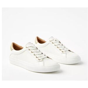 Ann Taylor Loft Everyday Lace Up Sneakers whisper white sz 11 NEW